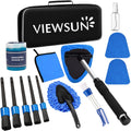 Windshield Cleaner Tool, 14Pcs Car Interior Cleaning Kit, Car Detailing Kit Interior Cleaner, Car Detailing Brushes, Car Cleaning Gel, inside Cleaning Supplies Accessories for Women Men