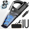 Car Vacuum Cleaner, Portable Car Vacuum with Powerful 7000PA Suction, Car Accessories, DC 12V High Power 16.4Ft Cord Vacuum Cleaner for Car, LED Light & Low Noise, VC008C